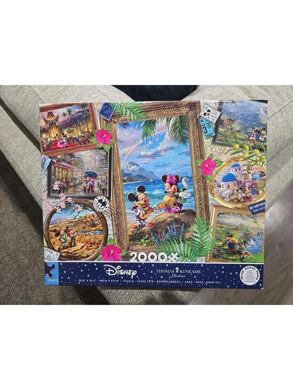 Ceaco Thomas Kinkade Disney Mickey Minnie Travel 2000pc 2023